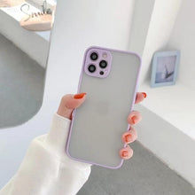 Load image into Gallery viewer, Simple White Camera Shockproof Silicone Phone Case For iPhone 13 Pro Max 14 Pro Protect Cover For Men Modern Translucent Back Cover Mobile case Compatible with iPhone
