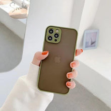 Load image into Gallery viewer, Simple White Camera Shockproof Silicone Phone Case For iPhone 13 Pro Max 14 Pro Protect Cover For Men Modern Translucent Back Cover Mobile case Compatible with iPhone
