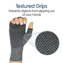 将图片加载到图库查看器，Simple Winter Arthritis Gloves Unisex Classic Anti Arthritis Therapy Gloves Compression  Fingerless Gloves
