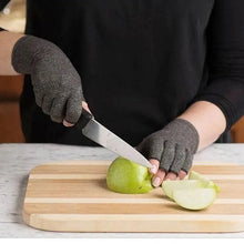 将图片加载到图库查看器，Simple Winter Arthritis Gloves Unisex Classic Anti Arthritis Therapy Gloves Compression  Fingerless Gloves
