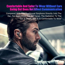 将图片加载到图库查看器，Single-Ear Sports Waterproof Car Earphone Ultra Standby Bluetooth-Compatible Headset Bone Conduction Ear Hook Headphone Sports Headphones Wired Gaming Earbuds Monitor Earphones with Mic, Stereo Sound Volume Control and Detachable Microphone
