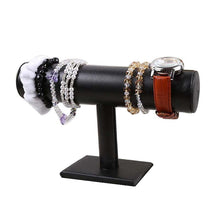 Load image into Gallery viewer, Single Tier Velvet Bracelet Chain Watch T-Bar Rack Jewelry Hard Display Stand Holder Jewelry Organizer High Quality Display Stand Jewelry Display Stand Pendant Jewelry Holder For Watch Bracelets
