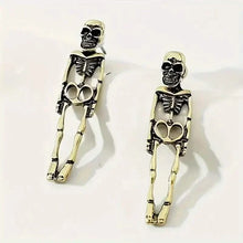 将图片加载到图库查看器，Skeleton Design Dangle Earrings

