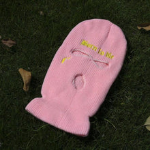 将图片加载到图库查看器，Ski Mask Knitted Face Cover Winter Balaclava Full Face Mask for Outdoor Sports 3 Hole Balaclava Party Mask Limited Embroidery Knit Hat Full Face Cover Balaclava Hats Funny Party Embroidery Beanies Caps Hole Knitted Full Face Cover
