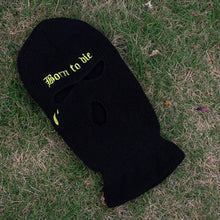 将图片加载到图库查看器，Ski Mask Knitted Face Cover Winter Balaclava Full Face Mask for Outdoor Sports 3 Hole Balaclava Party Mask Limited Embroidery Knit Hat Full Face Cover Balaclava Hats Funny Party Embroidery Beanies Caps Hole Knitted Full Face Cover
