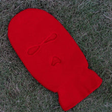 将图片加载到图库查看器，Ski Mask Knitted Face Cover Winter Balaclava Full Face Mask for Outdoor Sports 3 Hole Balaclava Party Mask Limited Embroidery Knit Hat Full Face Cover Balaclava Hats Funny Party Embroidery Beanies Caps Hole Knitted Full Face Cover
