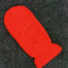 将图片加载到图库查看器，Ski Mask Knitted Face Cover Winter Balaclava Full Face Mask for Outdoor Sports 3 Hole Balaclava Party Mask Limited Embroidery Knit Hat Full Face Cover Balaclava Hats Funny Party Embroidery Beanies Caps Hole Knitted Full Face Cover
