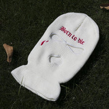 将图片加载到图库查看器，Ski Mask Knitted Face Cover Winter Balaclava Full Face Mask for Outdoor Sports 3 Hole Balaclava Party Mask Limited Embroidery Knit Hat Full Face Cover Balaclava Hats Funny Party Embroidery Beanies Caps Hole Knitted Full Face Cover
