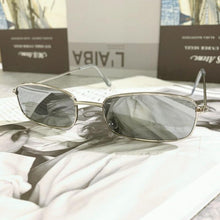 Load image into Gallery viewer, Slender Square Sunglasses Retro Metal Frame Square Sunglasses  Small Vintage &amp; Retro Style Sunglasses Shades Of Rectangle Sunglasses For Women Classic Vintage &amp; Metal Square Frame Sun Glasses Eyewear For Men &amp; Women
