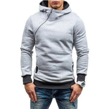 Load image into Gallery viewer, Slim Fit Men's Jacket Male Hip Hop Jackets Men's Hooded Pullover Jackets Diagonal Jackets Thicken Sports Outdoor Clothing Black  Collar Stylish Jacket For Men Classic Design Warm Winter Jackets For Men
