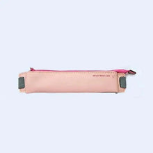 将图片加载到图库查看器，Slim Leather Unique Design Pencil Case Book Holder Pouch With Elastic Band For Notebook Fashion School Pen Case

