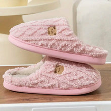 将图片加载到图库查看器，Slip On Soft Sole Flat Non-Slip Warm Slippers
