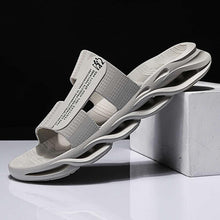 Load image into Gallery viewer, Slippers For Mens Beach Flip Flops White Sandals Flip Flop Sandals With Shock Absorbing Sole  Lightweight Non-Slip Sport Cushion Beach Slippers
