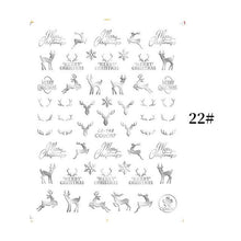 将图片加载到图库查看器，Sliver Bronzing Christmas Slider Nail Art 3D Decals Decoration Snowflake Nail Art Sticker Manicures Transfer Foil Xmas Gift  Nails Snowflake Nail Art Stickers Decals Christmas Nail 3D Self Adhesive Nail Stickers for Acrylic Nails Snowflake
