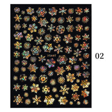 将图片加载到图库查看器，Sliver Bronzing Christmas Slider Nail Art 3D Decals Decoration Snowflake Nail Art Sticker Manicures Transfer Foil Xmas Gift  Nails Snowflake Nail Art Stickers Decals Christmas Nail 3D Self Adhesive Nail Stickers for Acrylic Nails Snowflake
