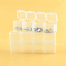 Load image into Gallery viewer, Small 28 Grids Diamond Box Clear Plastic Jewelry Craft Storage Container
