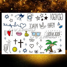 Load image into Gallery viewer, Small 3D Dinosaur Temporary Sticker Tattoos Colorful Tiny Tattoos For Party Children

