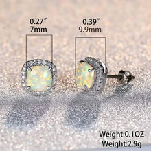 将图片加载到图库查看器，Small Exquisite Square Zirconia Earrings

