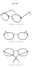 Load image into Gallery viewer, Small Frame Sunglasses For Women Small Square Polarized Sunglasses for Men and Women Polygon Mirrored Retro Shape Metal Design Sun Glasses for Men New Fashionable Ocean Lens
