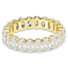 将图片加载到图库查看器，Small Oval Eternity Ring
