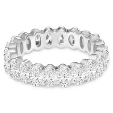 将图片加载到图库查看器，Small Oval Eternity Ring
