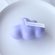 将图片加载到图库查看器，Small Scented Cloud Shape Birthday Candle Handmade Scented Candle Hand Poured Decorative Candle Aesthetic Candle Room Decor For Home Use Bedroom Romantic Soy Candle Home decoration Mother's Day Gifts
