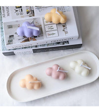 将图片加载到图库查看器，Small Scented Cloud Shape Birthday Candle Handmade Scented Candle Hand Poured Decorative Candle Aesthetic Candle Room Decor For Home Use Bedroom Romantic Soy Candle Home decoration Mother's Day Gifts
