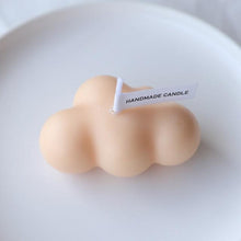 将图片加载到图库查看器，Small Scented Cloud Shape Birthday Candle Handmade Scented Candle Hand Poured Decorative Candle Aesthetic Candle Room Decor For Home Use Bedroom Romantic Soy Candle Home decoration Mother's Day Gifts
