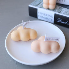 将图片加载到图库查看器，Small Scented Cloud Shape Birthday Candle Handmade Scented Candle Hand Poured Decorative Candle Aesthetic Candle Room Decor For Home Use Bedroom Romantic Soy Candle Home decoration Mother's Day Gifts
