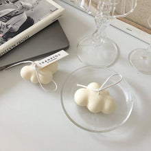 将图片加载到图库查看器，Small Scented Cloud Shape Birthday Candle Handmade Scented Candle Hand Poured Decorative Candle Aesthetic Candle Room Decor For Home Use Bedroom Romantic Soy Candle Home decoration Mother's Day Gifts
