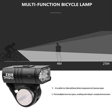 Load image into Gallery viewer, Smart Bicycle Front Light Set USB Rechargeable Front Light LED Headlight Bike Lamp Cycling Flash Light Powerful Rechargeable Bike Light For Night Riding Super Bright Bicycle Headlight For Cycling Road Mountain
