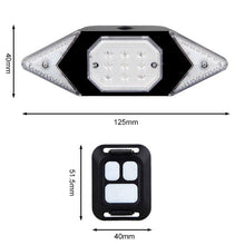 Load image into Gallery viewer, Smart Bike Light Wireless Remote Control Cycling Turning Signal Taillight USB Bicycle Rechargeable Rear Light Turn Signals With Wireless Remote Rechargeable Safety Warning Cycling Light Fits On Any Bicycle
