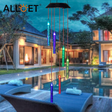 Load image into Gallery viewer, Smart LED Solar Powered Wind Chime Lamp 6 Bubble Column Waterproof Outdoor Landscape Wind Bell Light Water Courtyard Garden Hanging Outdoor Lights Unique Decor Gifts For Wife Mom Grandma Neighbors

