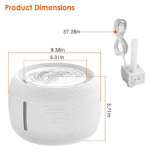 将图片加载到图库查看器，Smart Pet Drinking Fountain with LED Light 7-Pack Replaceable Water Filters
