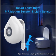 将图片加载到图库查看器，Smart PIR Motion Sensor Toilet Seat Night Light
