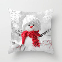 Load image into Gallery viewer, Snowman Christmas Cushion Cover Polyester Decorative Christmas Pillow Cover Merry Christmas Throw Cushion Covers Tree Reindeer Star Pillow Case For Party Throw Pillow New Year Xmas Decor Sofa Living Room Home Decoration
