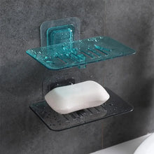 Load image into Gallery viewer, Soap Dish Suction Cup Soap Dish Soap Dish for Bathroom Case Soap Box Dish Storage Plate Drain Soap Box Soap Holder Transparent Soap Dish Drainer Tray - Suction Cup Soap Dish Holder Wall Mounted for Bathroom Shower
