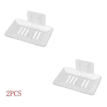 Load image into Gallery viewer, Soap Dish Suction Cup Soap Dish Soap Dish for Bathroom Case Soap Box Dish Storage Plate Drain Soap Box Soap Holder Transparent Soap Dish Drainer Tray - Suction Cup Soap Dish Holder Wall Mounted for Bathroom Shower
