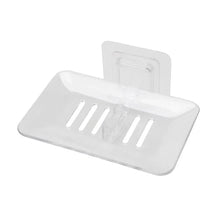Load image into Gallery viewer, Soap Dish Suction Cup Soap Dish Soap Dish for Bathroom Case Soap Box Dish Storage Plate Drain Soap Box Soap Holder Transparent Soap Dish Drainer Tray - Suction Cup Soap Dish Holder Wall Mounted for Bathroom Shower
