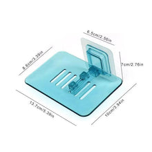 Load image into Gallery viewer, Soap Rack No Drilling Wall Mounted Double Layer Soap Holder Soap Sponge Dish Bathroom Accessories Soap Dishes Self Adhesive Shower Soap Saver Holder Stand Bathroom Bar Soap Case Adhesive Kitchen Sink Sponge Holder Drainer Wall Soap Dish Container
