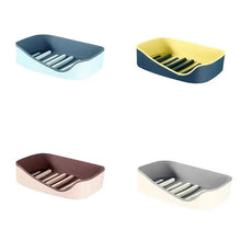 将图片加载到图库查看器，Soap Rack No Drilling Wall Mounted Double Layer Soap Holder Soap Sponge Dish Bathroom Accessories Soap Dishes Self Adhesive Soap Dish Bar Soap Holder Soap Dishes Tray Saver Case Box for Shower Bathroom Kitchen Dish Drainer Drying Rack
