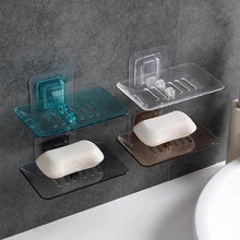 将图片加载到图库查看器，Soap Rack No Drilling Wall Mounted Double Layer Soap Holder Soap Sponge Dish Bathroom Accessories Soap Dishes Self Adhesive Soap Dish Bar Soap Holder Soap Dishes Tray Saver Case Box for Shower Bathroom Kitchen Dish Drainer Drying Rack
