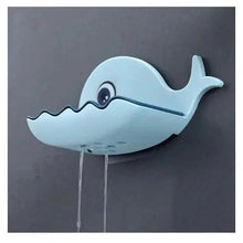 将图片加载到图库查看器，Soap Rack No Drilling Wall Mounted Drain Non Perforated Double Layer Holder Sponge Dish Accessories Magic Soap Dishes Bathroom Cute Soap Dish for Kids Plastic Self Draining Soap Holder for Shower Wall Cartoon Hanging Bathroom Soap Tray with Suction Cup
