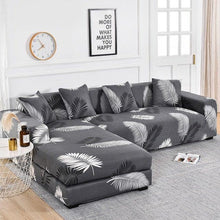Load image into Gallery viewer, Sofa Cover Geometric Couch Cover Elastic Sofa Cover for Living Room Pets Corner L Shaped Chaise Longue Sofa Slipcover Shaped Sofa Slipcovers with Elastic Bottom, Jacquard Chaise Lounge Set for Living Room
