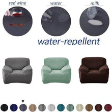 将图片加载到图库查看器，Sofa Cover Waterproof Waffle Sofa Cover All-Inclusive Thick  Sofa Towel Waterproof Sofa Cushion Waterproof Couch Cover Dual Waterproof Sofa Cover Stretch Jacquard Sofa Slipcover Leakproof Furniture Protector For Kids
