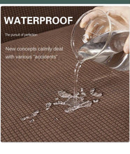 将图片加载到图库查看器，Sofa Cover Waterproof Waffle Sofa Cover All-Inclusive Thick  Sofa Towel Waterproof Sofa Cushion Waterproof Couch Cover Dual Waterproof Sofa Cover Stretch Jacquard Sofa Slipcover Leakproof Furniture Protector For Kids
