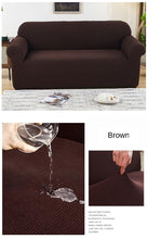 将图片加载到图库查看器，Sofa Cover Waterproof Waffle Sofa Cover All-Inclusive Thick  Sofa Towel Waterproof Sofa Cushion Waterproof Couch Cover Dual Waterproof Sofa Cover Stretch Jacquard Sofa Slipcover Leakproof Furniture Protector For Kids
