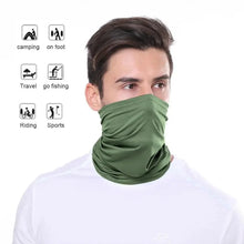 Load image into Gallery viewer, Soft And Comfortable Silk Scarf Unisex Magic Scarf Outdoor Sports Bicycle Headband Bike Cycling Neck Tube Warmer Riding Bandanas Face Mask
