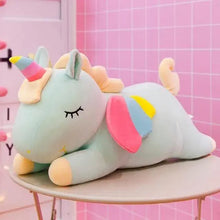 Load image into Gallery viewer, Soft And Cute 30CM Unicorn Action Figure Plush Toy Huggable Bear Doll Girl Sleeping Long Pillow Cute For Girl's Bed
