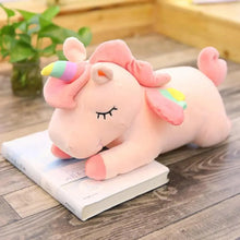Load image into Gallery viewer, Soft And Cute 30CM Unicorn Action Figure Plush Toy Huggable Bear Doll Girl Sleeping Long Pillow Cute For Girl's Bed
